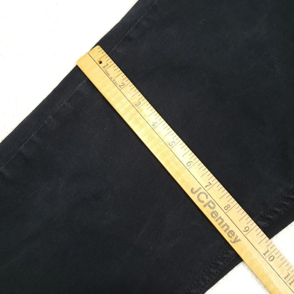 Levi's 513 Slim Straight Jeans Mens 36x32 Black Stretch Denim Pants